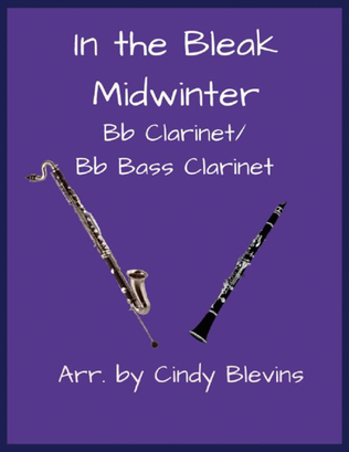 Book cover for In the Bleak Midwinter, Bb Clarinet and Bb Bass Clarinet Duet