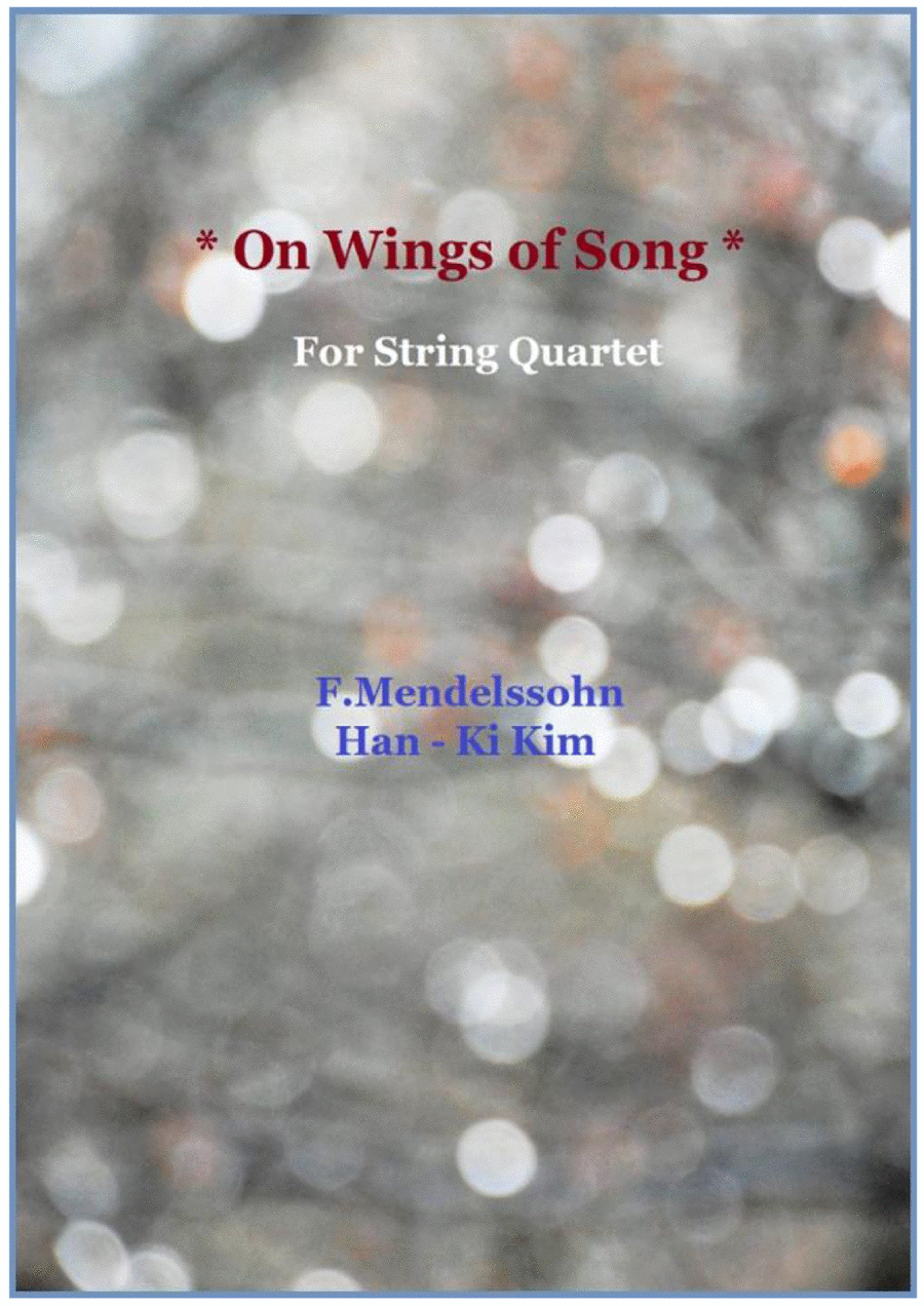 On Wings of Song (For String Quartet) String Quartet scores gallery preview page 1