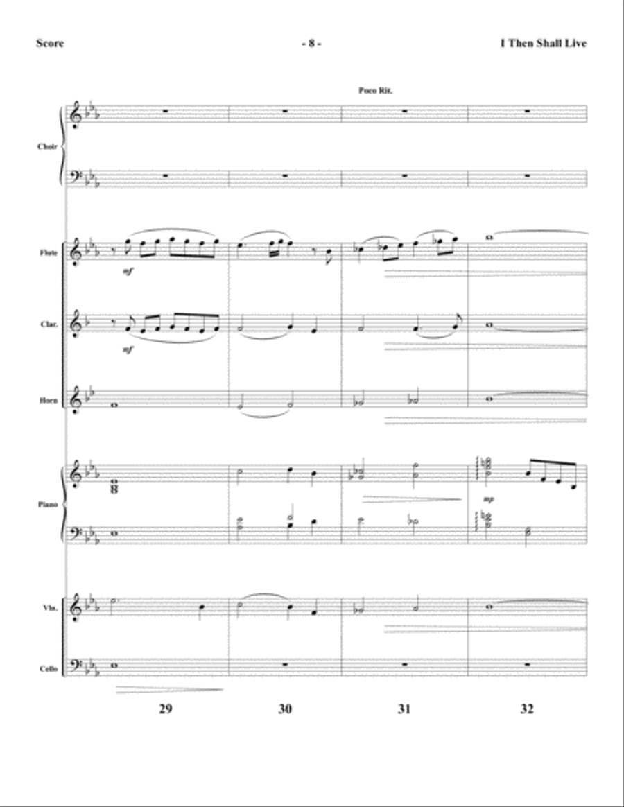 I Then Shall Live - Instrumental Ensemble Score and Parts Choir scores gallery preview page 10
