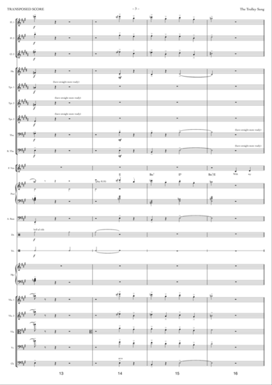The Trolley Song Full Orchestra scores gallery preview page 3