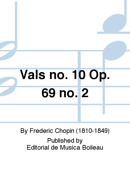 Vals no. 10 Op. 69 no. 2