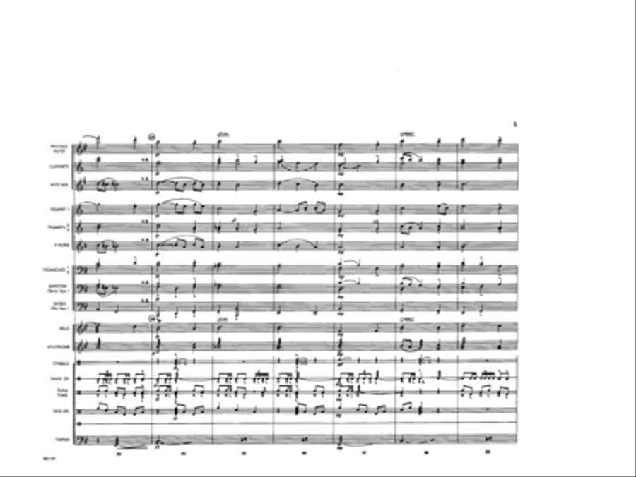 Amazing Grace Marching Band scores gallery preview page 6