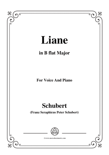 Schubert-Liane,in B flat Major,for Voice&Piano image number null