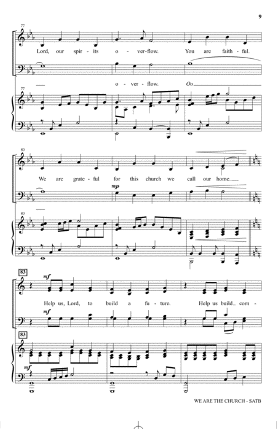 We Are The Church (Thanks Be To God) 4-Part scores gallery preview page 8