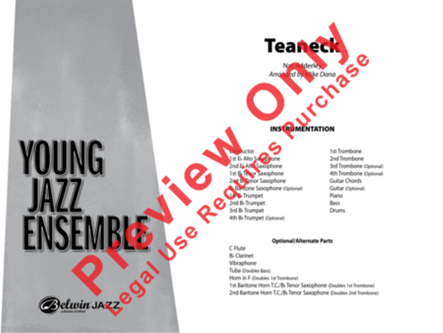 Teaneck Teaneck Jazz Ensemble scores gallery preview page 18
