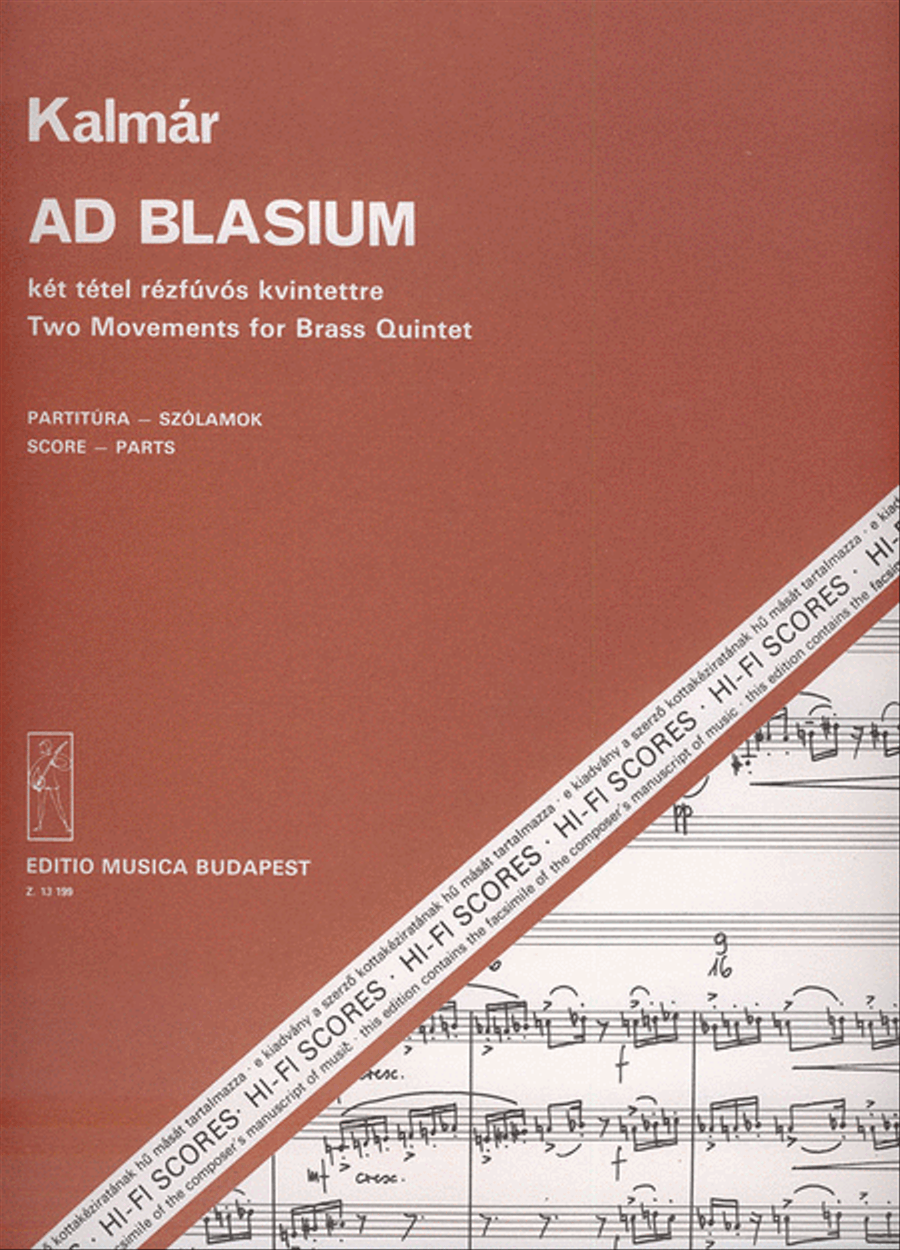 Ad Blasium Zwei Sätze für Blechbläserquintett Brass Quintet scores gallery preview page 1