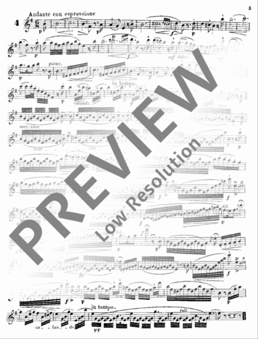 Melodic Exercises Flute scores gallery preview page 6