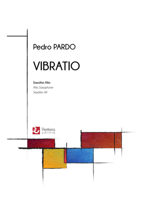 Book cover for Vibratio for Alto Saxophone Solo
