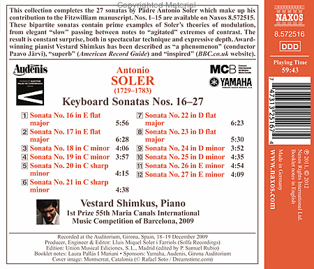 Keyboard Sonatas Nos. 16-27 image number null