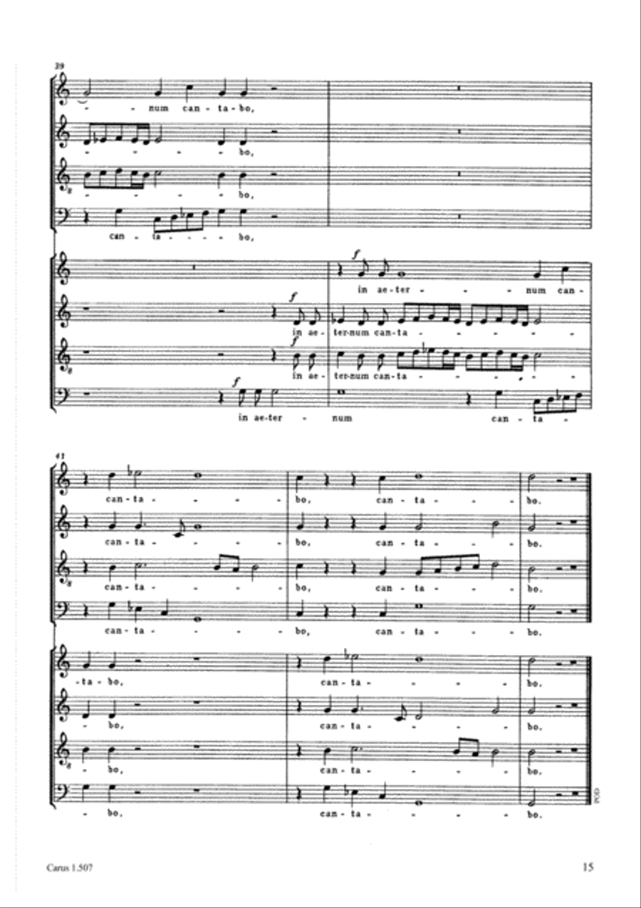 Misericordias Domini 4-Part scores gallery preview page 16