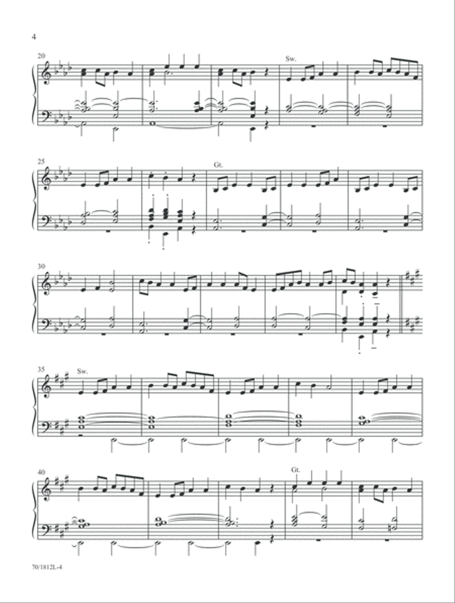 Mark Hayes: Hymns for Organ (Digital Delivery) Organ scores gallery preview page 4