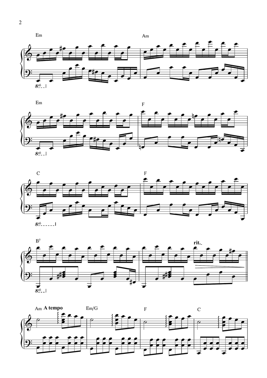 Turbulence (Piano solo) Turbulence (Piano solo) Piano Solo scores gallery preview page 3