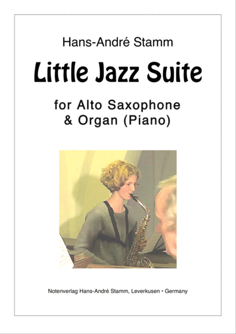 Little Jazz Suite for Alto Saxophone and Organ (or Piano) Alto Saxophone scores gallery preview page 1