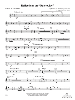 Reflections on "Ode to Joy": 2nd E-flat Alto Saxophone