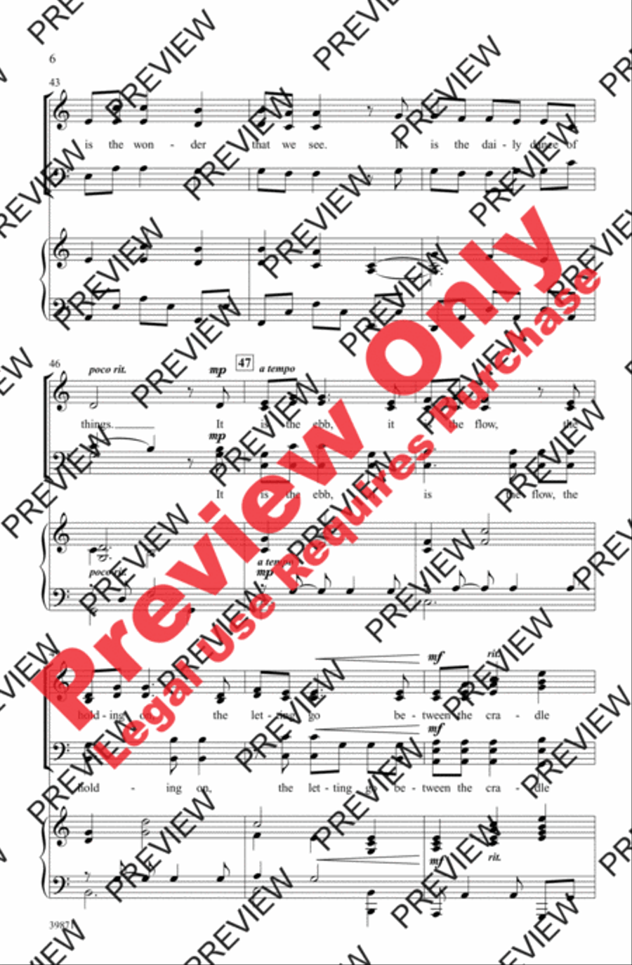 What Is Life? 4-Part scores gallery preview page 6