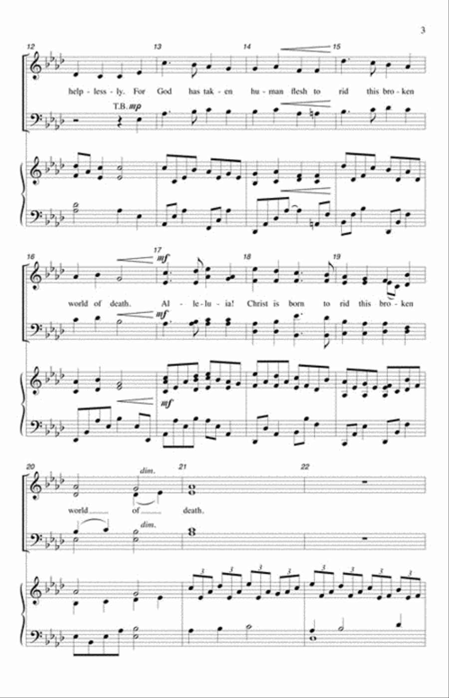 The Birth of Christ 4-Part scores gallery preview page 3