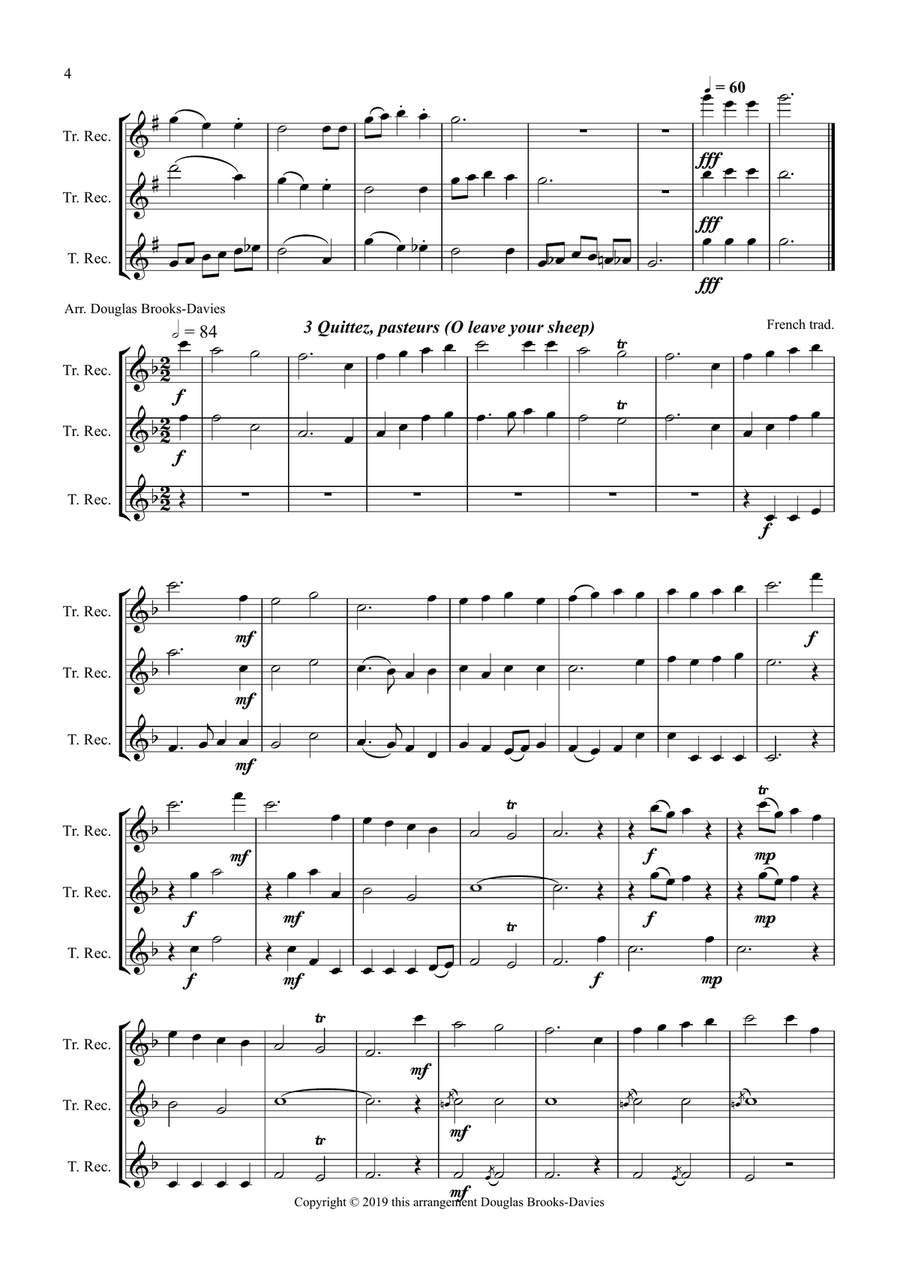 Christmas Carols for Recorder Trio (AAT) Small Ensemble scores gallery preview page 4