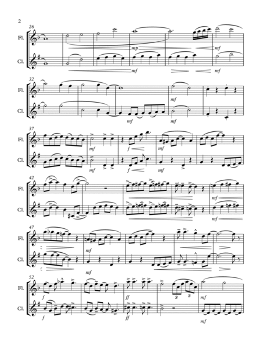 When I'm Sixty-four Woodwind Duet scores gallery preview page 3