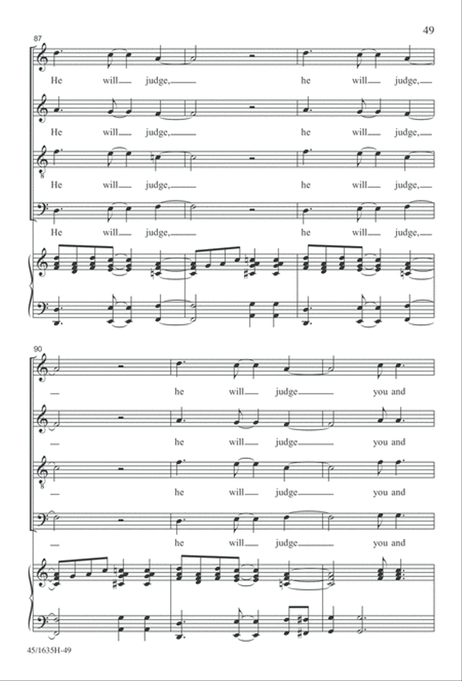 Mass: A Celebration of Love and Joy 4-Part scores gallery preview page 49