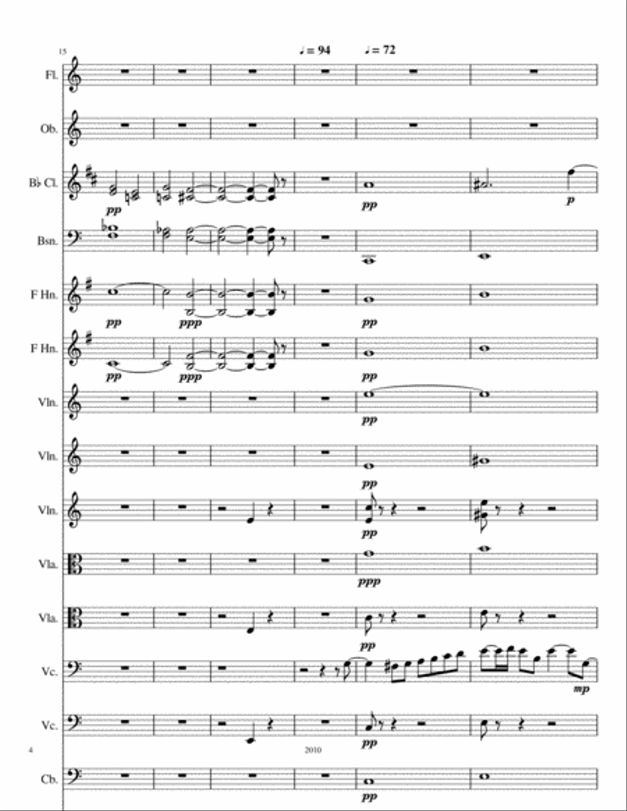 Sunrise Upon The Mojave River Chamber Orchestra scores gallery preview page 4