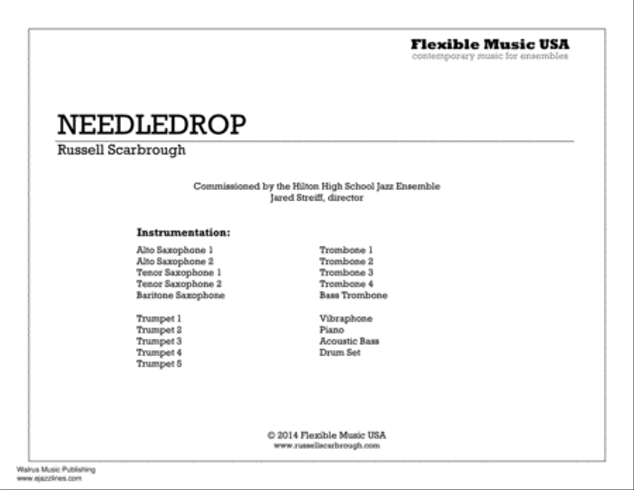 Needledrop Big Band scores gallery preview page 2