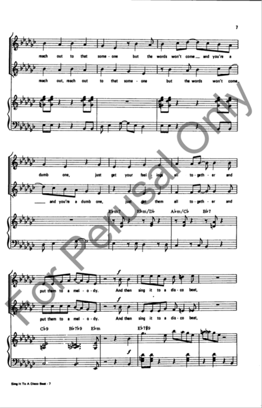 Sing It To A Disco Beat Sing It To A Disco Beat SA scores gallery preview page 7
