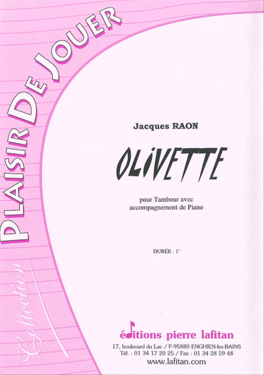 Olivette Olivette Piano Accompaniment scores gallery preview page 1