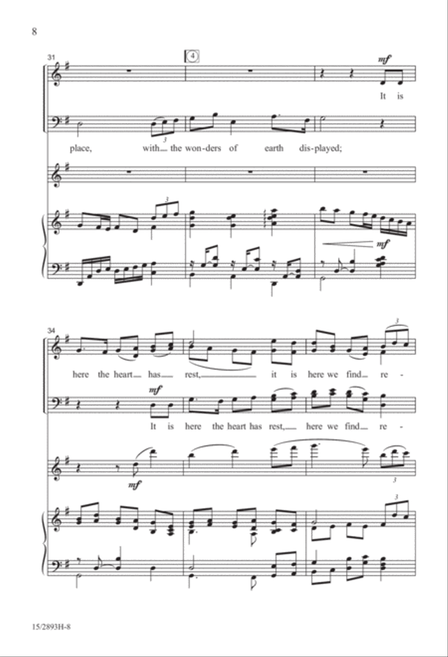 The Lark in the Clear Air 4-Part scores gallery preview page 8