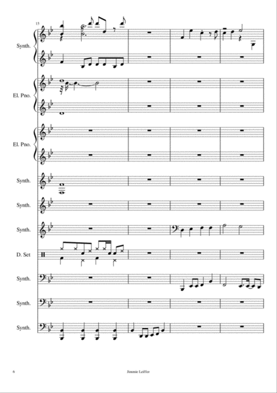 Joyous Synthesizer Small Ensemble scores gallery preview page 6