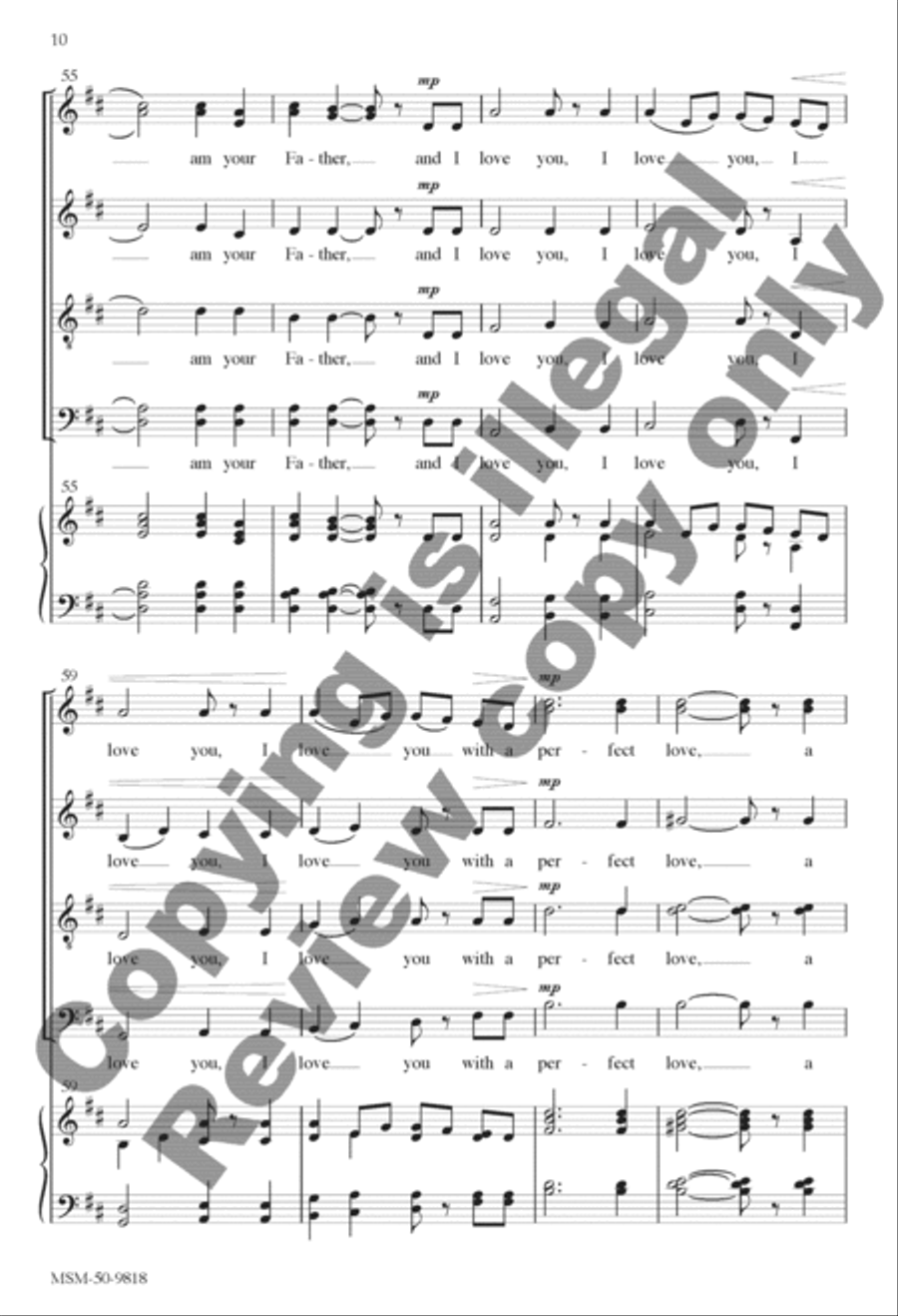 Do Not Be Afraid (Choral Score) 4-Part scores gallery preview page 7