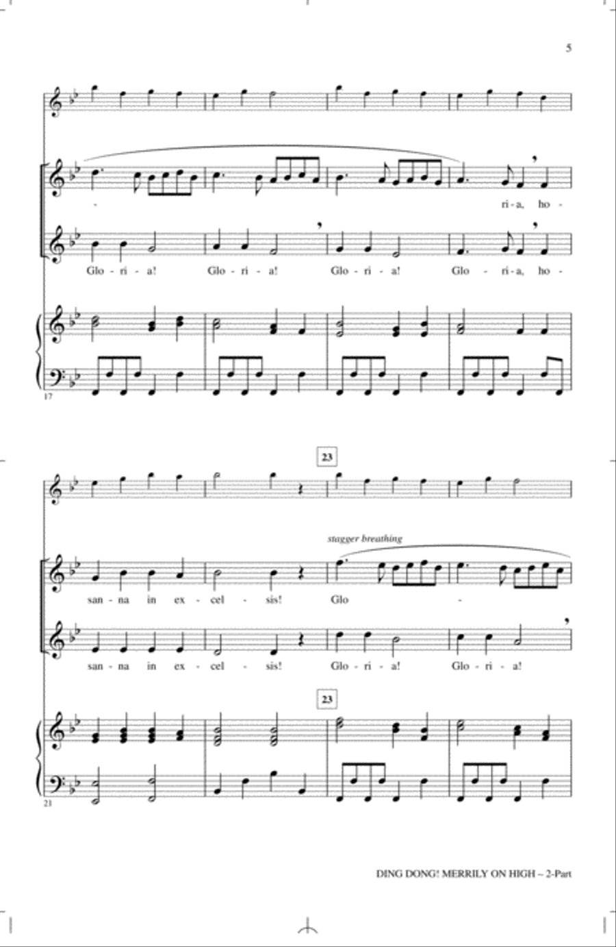 Ding Dong! Merrily On High 2-Part scores gallery preview page 3