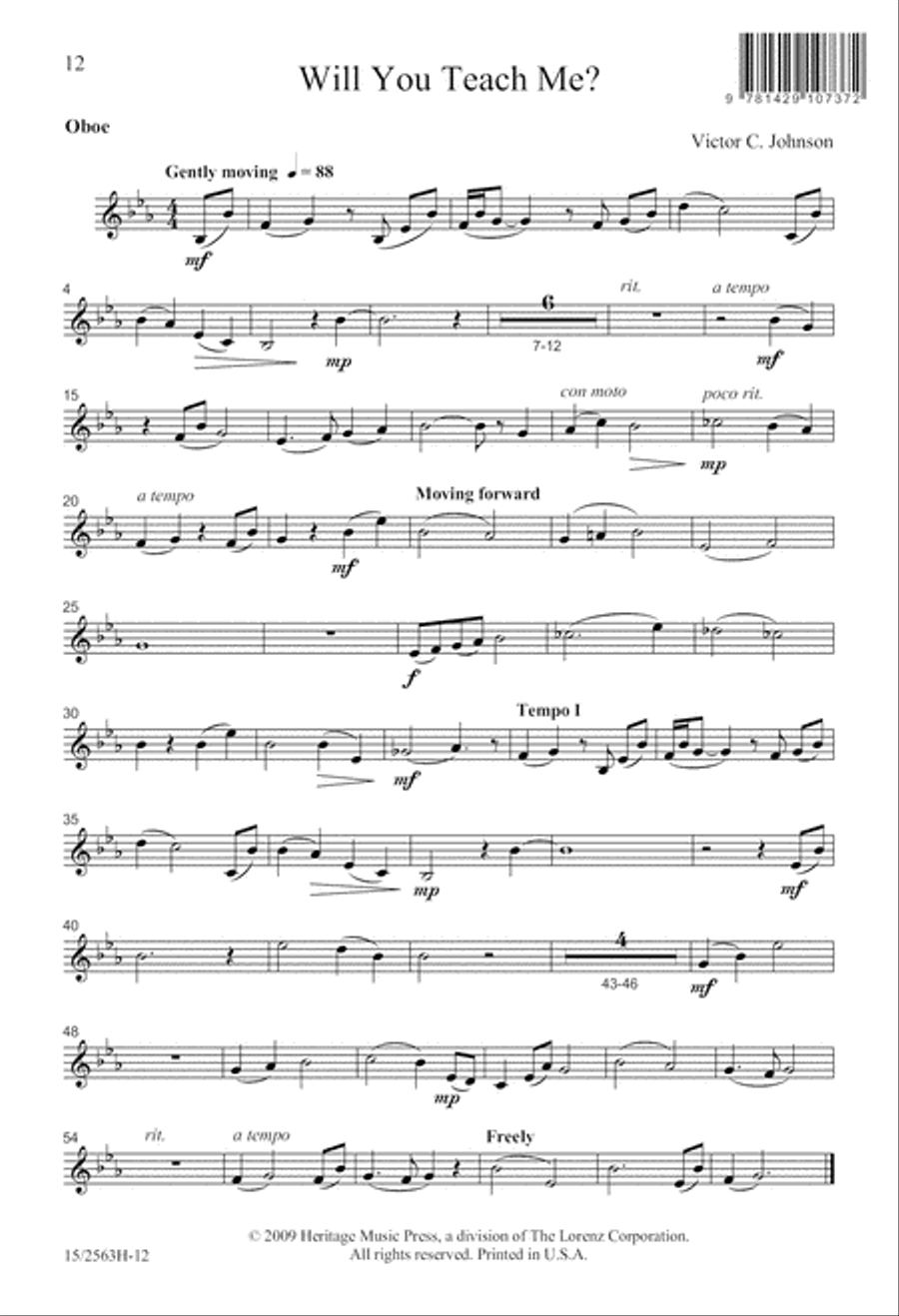 Will You Teach Me? 2-Part scores gallery preview page 13