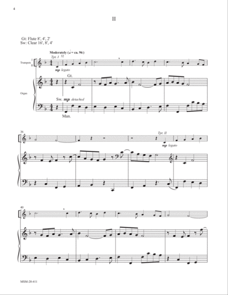 This Joyful Eastertide (Variants and Processional) Trumpet Duet scores gallery preview page 4
