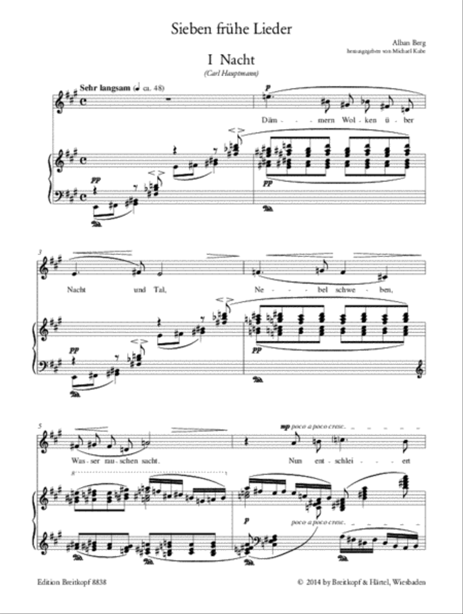 7 Early Songs Voice Solo scores gallery preview page 2