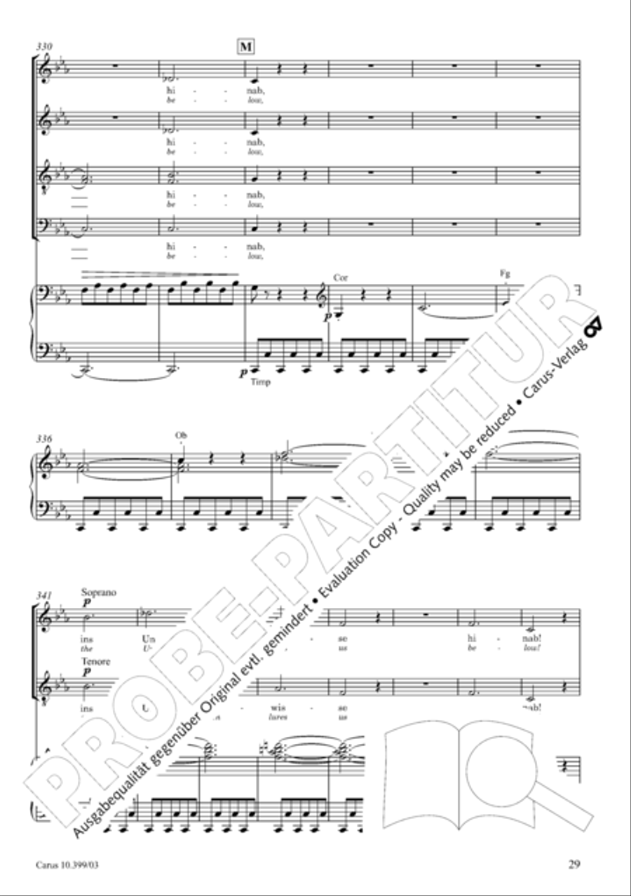Schicksalslied, Op. 54 4-Part scores gallery preview page 30