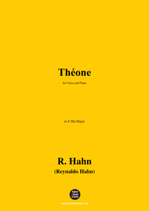 Book cover for R. Hahn-Théone,in E flat Major