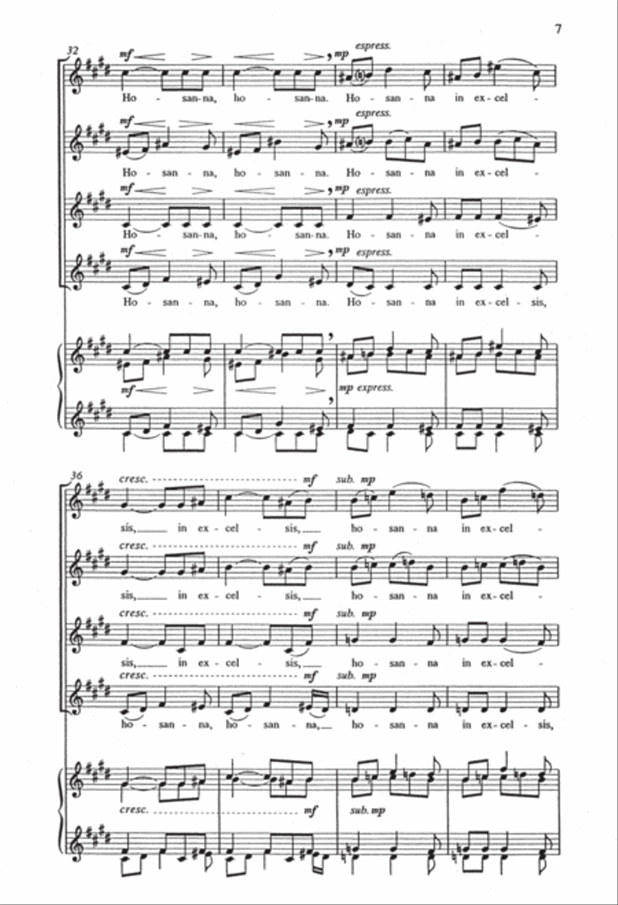 Hosanna Hosanna SSAA scores gallery preview page 6