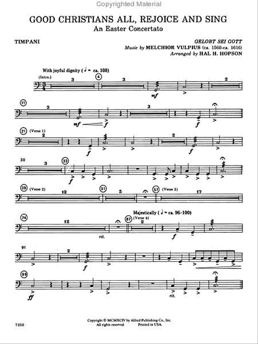 Good Christians All, Rejoice and Sing (An Easter Concertato) Choir scores gallery preview page 6