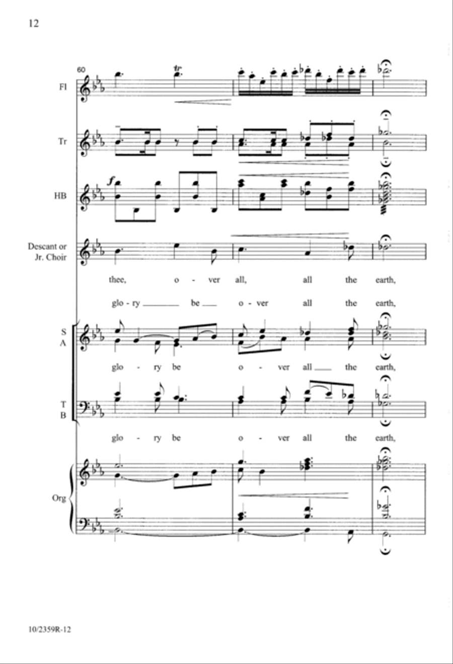 Be Exalted, O God Be Exalted, O God 4-Part scores gallery preview page 12