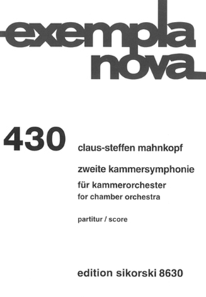 Book cover for Chamber Symphony No. 2 For Chamber Orchestra Study Score