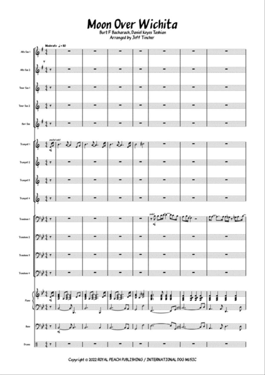 Moon Over Wichita Jazz Ensemble scores gallery preview page 2