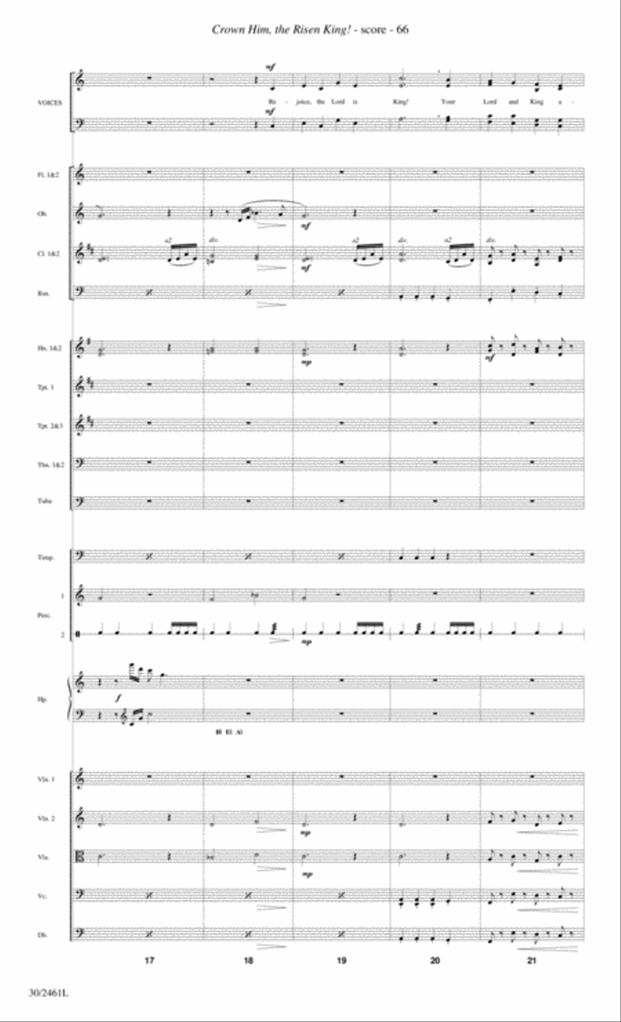 Journey to the Cross - Orchestral Score and Parts Choir scores gallery preview page 68