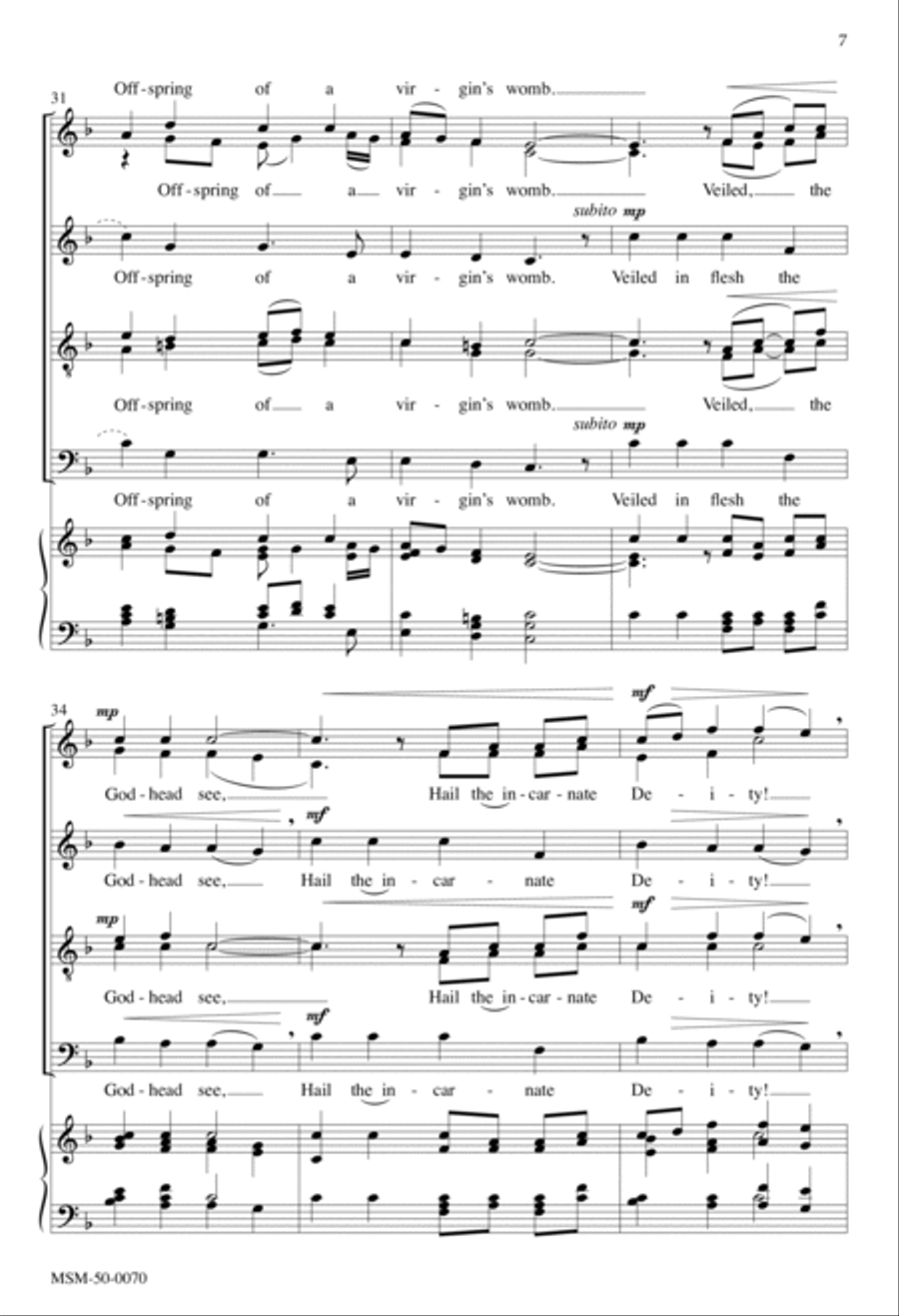 Hark! The Herald Angels Sing Divisi scores gallery preview page 6