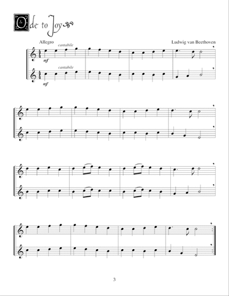 Easy Duets for Flute Woodwind Duet scores gallery preview page 4