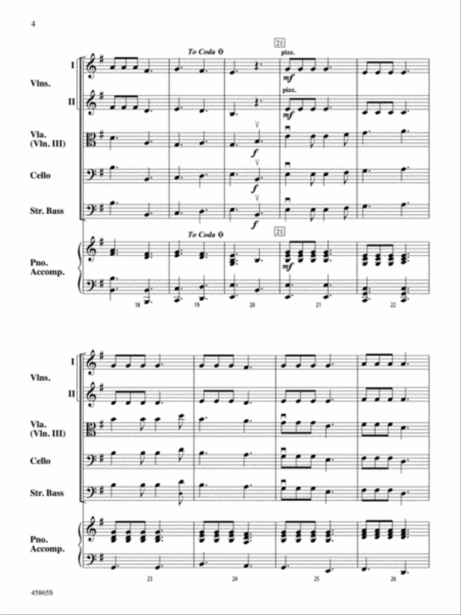 Pieces of Eight: Score String Orchestra scores gallery preview page 4
