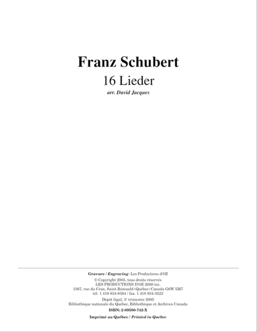 16 Lieder Classical Guitar scores gallery preview page 1