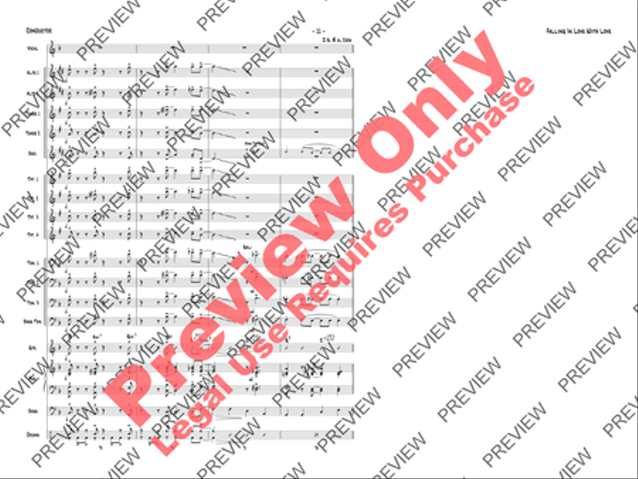 Falling in Love with Love Jazz Ensemble scores gallery preview page 42