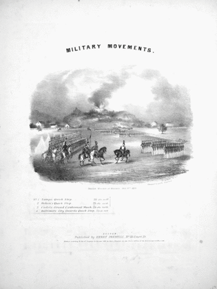 Military Movements. Baltimore City Guards Quick Step