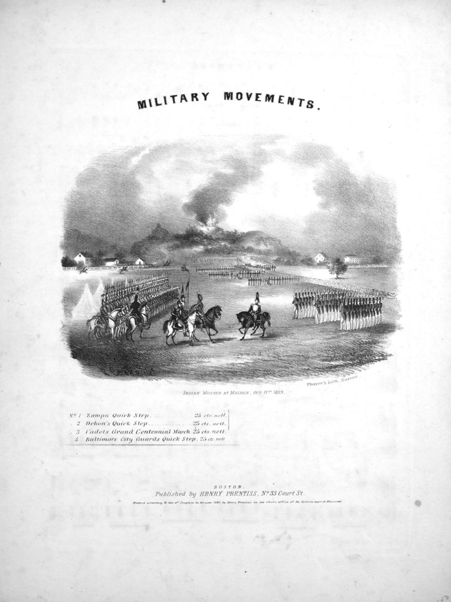Military Movements. Baltimore City Guards Quick Step