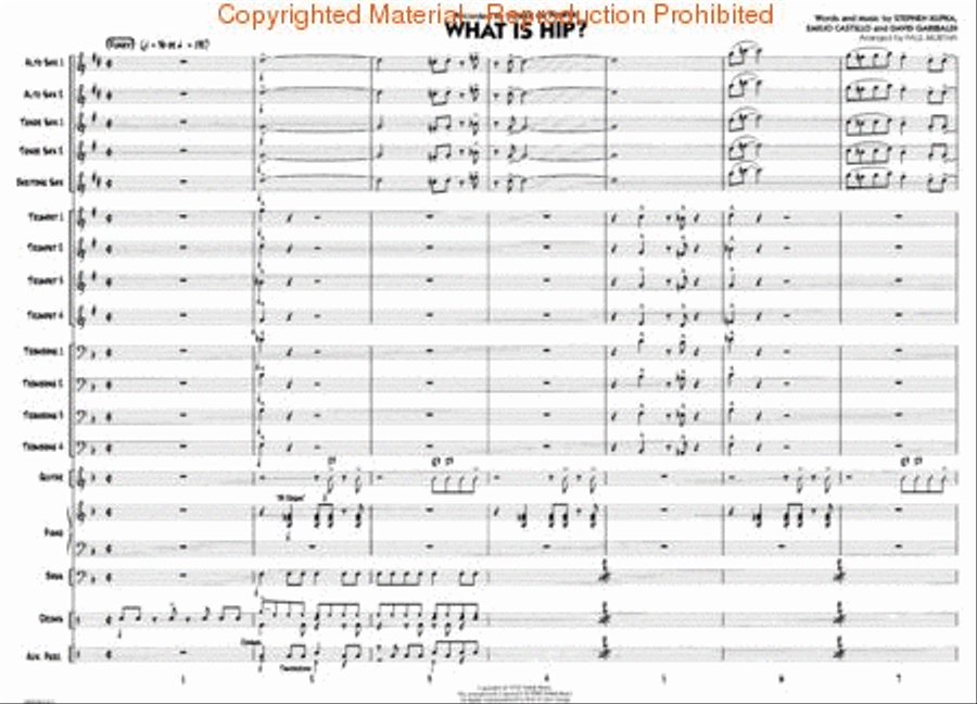 What Is Hip? Jazz Ensemble scores gallery preview page 2